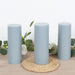 12 Round Dripless Unscented Pillar Candles