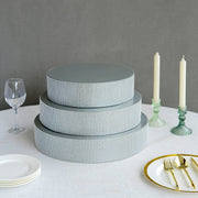 12" Round Metal Pedestal Cake Stand with Rhinestones