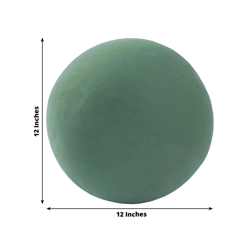 12" Round Wet Foam Ball DIY Floral Decorations - Green FOAM_ARTI_BALL01_12