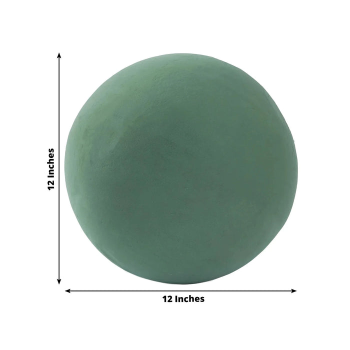 12" Round Wet Foam Ball DIY Floral Decorations - Green FOAM_ARTI_BALL01_12