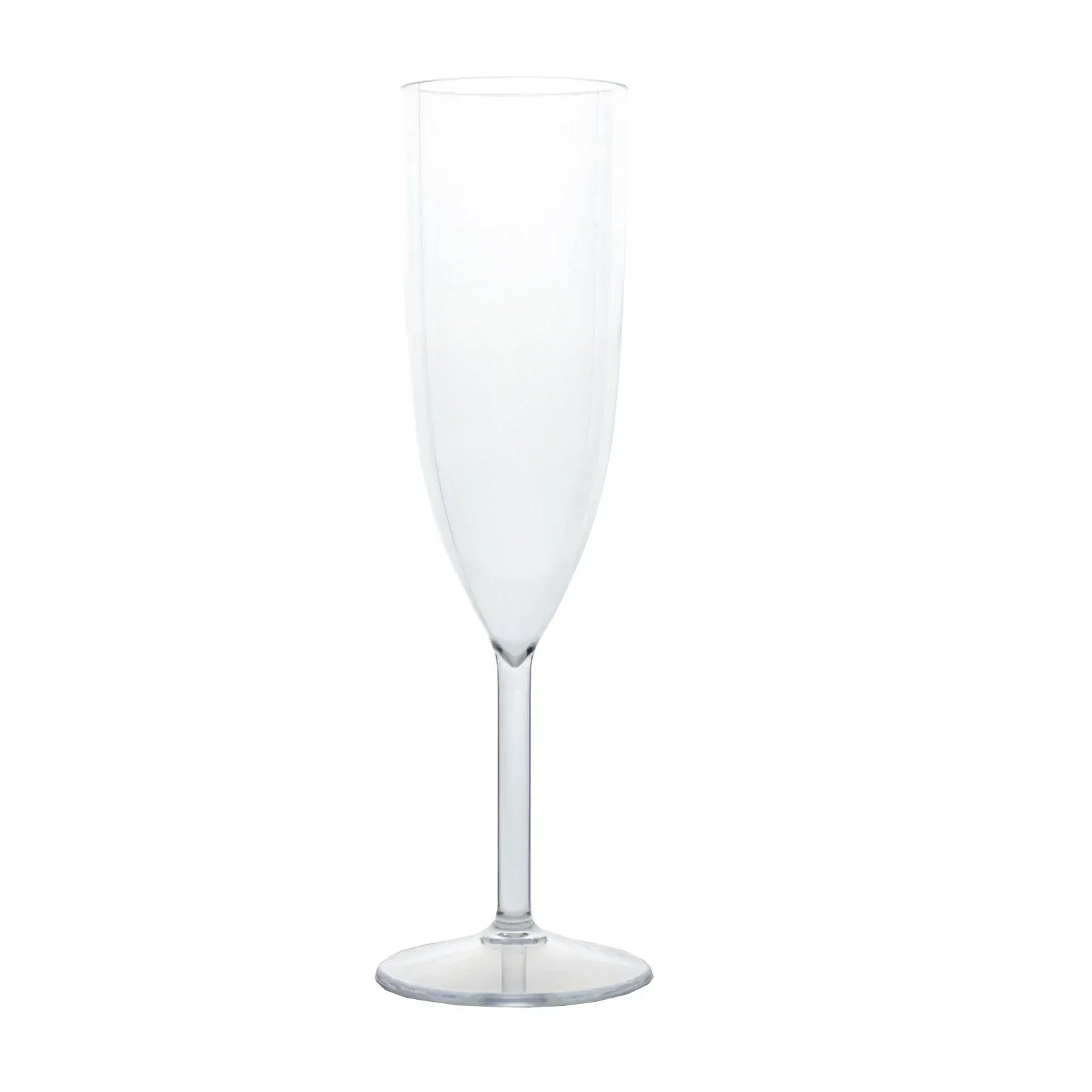 12 Shatterproof 6 oz Plastic Champagne Flutes - Clear DSP_CUCP012_6_CLR