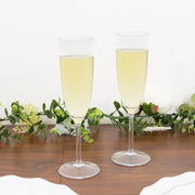 12 Shatterproof 6 oz Plastic Champagne Flutes - Clear DSP_CUCP012_6_CLR