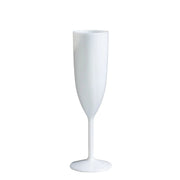 12 Shatterproof 6 oz Plastic Champagne Flutes DSP_CUCP012_6_PRWHT