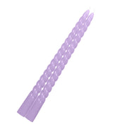 12 Spiral 11" Long Unscented Premium Wax Taper Candles CAND_TP08_LAV