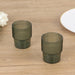 12 Stackable Ribbed Reusable Plastic Cups