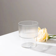 12 Stackable Ribbed Reusable Plastic Cups