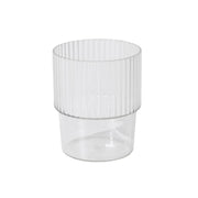 12 Stackable Ribbed Reusable Plastic Cups DSP_CUCT008_7_CLR