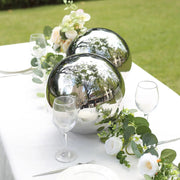 12" Stainless Steel Gazing Globe Reflective Mirror Ball