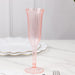 12 Stylish Glitter Plastic Champagne Flute Glasses - 6 oz - Disposable Tableware