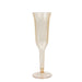 12 Stylish Glitter Plastic Champagne Flute Glasses - 6 oz - Disposable Tableware PLST_CC22_AMB