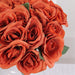 12" tall Velvet Roses Artificial Flowers Bouquet