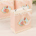 12 Vintage Rose Floral Paper Gift Bags with Ribbon Handles