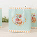 12 Vintage Rose Floral Paper Gift Bags with Ribbon Handles