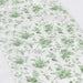 12" x 108" Floral Polyester Table Runner - Dusty Sage Green RUN_PLY_FLOR_DSG