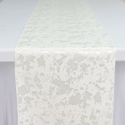 12" x 108" Jacquard Table Runner Abstract Watercolor Pattern