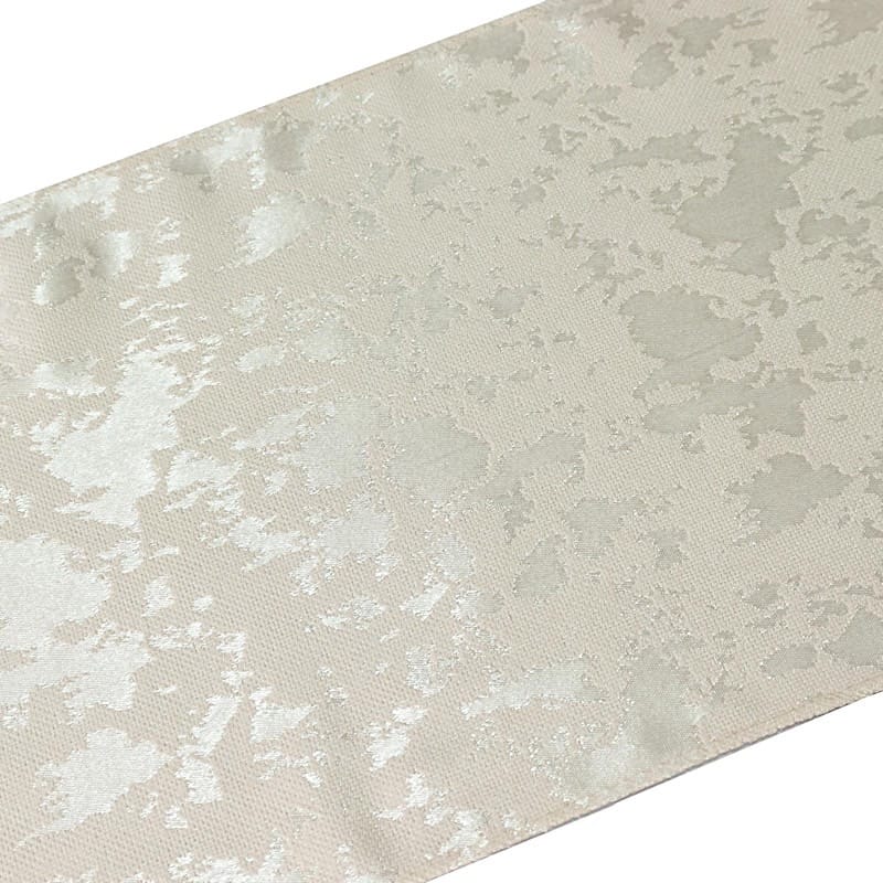 12" x 108" Jacquard Table Runner Abstract Watercolor Pattern