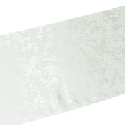 12" x 108" Jacquard Table Runner Abstract Watercolor Pattern