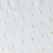 12" x 108" Jacquard Table Runner Diamond Trellis with Gold Accent Dots