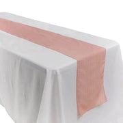 12" x 108" Metallic Accordion Crinkled Taffeta Table Runner