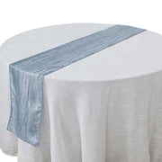 12" x 108" Metallic Accordion Crinkled Taffeta Table Runner