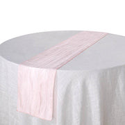 12" x 108" Metallic Accordion Crinkled Taffeta Table Runner