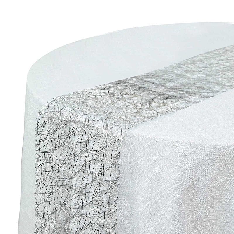 12" x 108" Metallic Non Woven Fiber Polyester Table Runner
