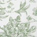 12" x 108" Polyester Table Runner with Blue French Toile Floral Print - White RUN_PLY_FLORFT_DSG