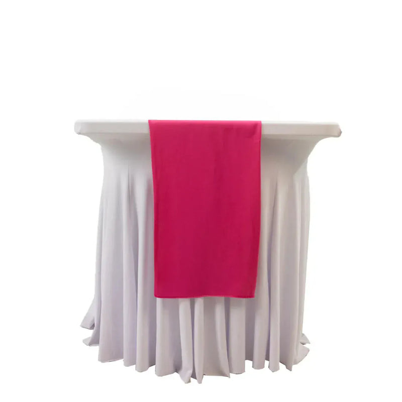12" x 108" Premium Scuba Polyester Table Runner RUN_SCUBA_FUSH