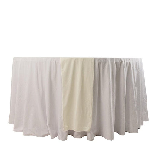 12" x 108" Premium Scuba Polyester Table Runner RUN_SCUBA_IVR