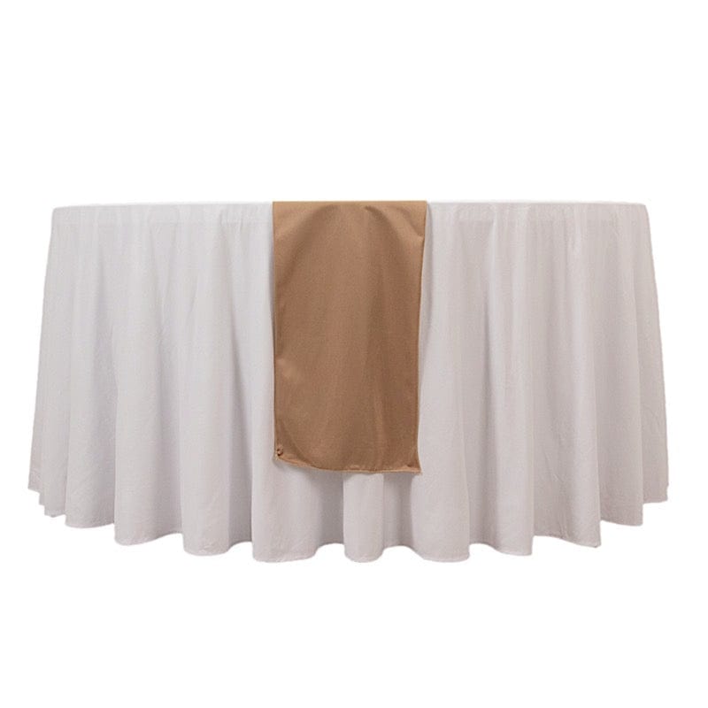 12" x 108" Premium Scuba Polyester Table Runner RUN_SCUBA_NUDE