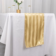 12" x 108" Satin Stripe Table Runner