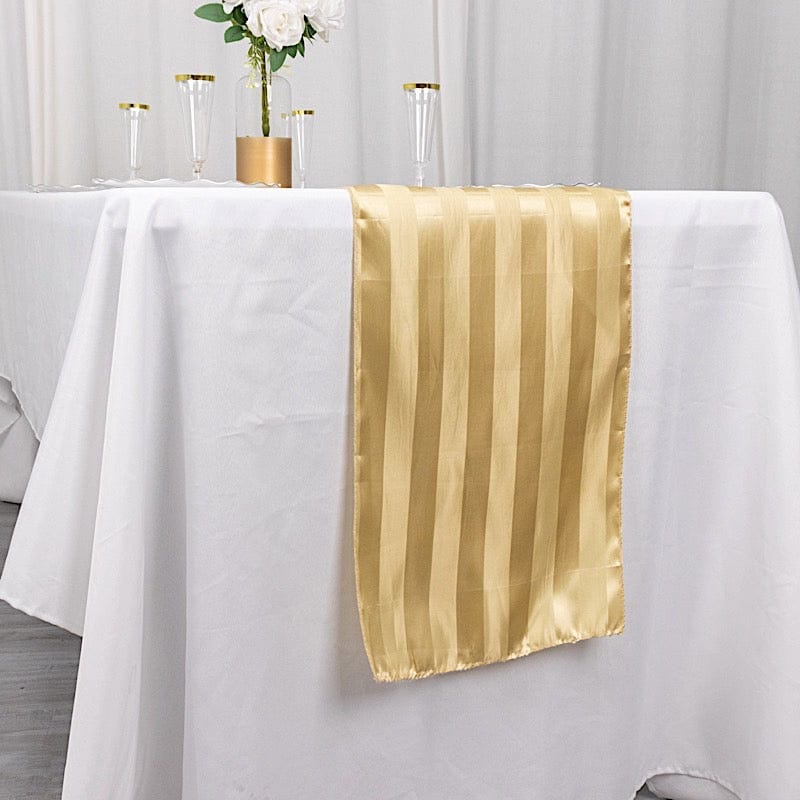 12" x 108" Satin Stripe Table Runner