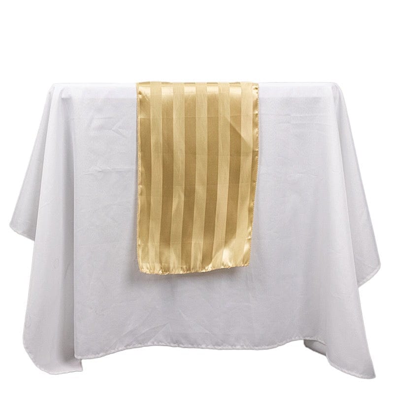 12" x 108" Satin Stripe Table Runner