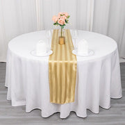 12" x 108" Satin Stripe Table Runner