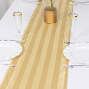 12" x 108" Satin Stripe Table Runner