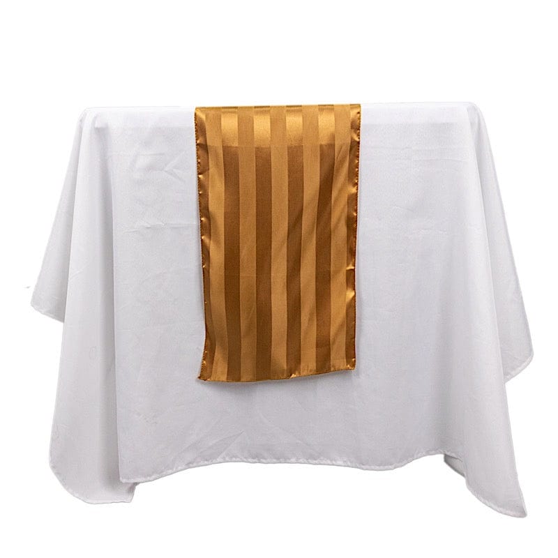 12" x 108" Satin Stripe Table Runner