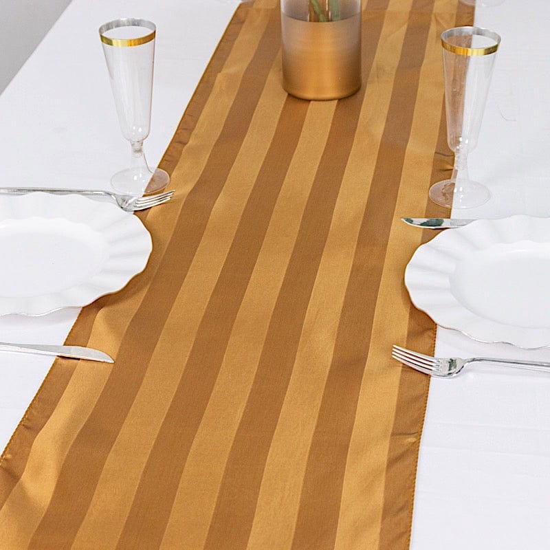 12" x 108" Satin Stripe Table Runner