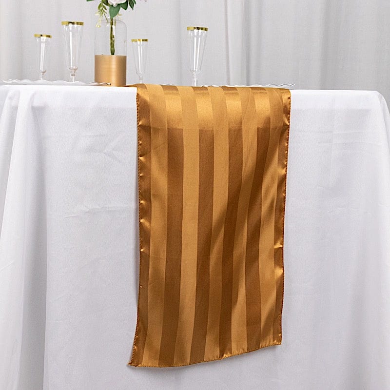 12" x 108" Satin Stripe Table Runner