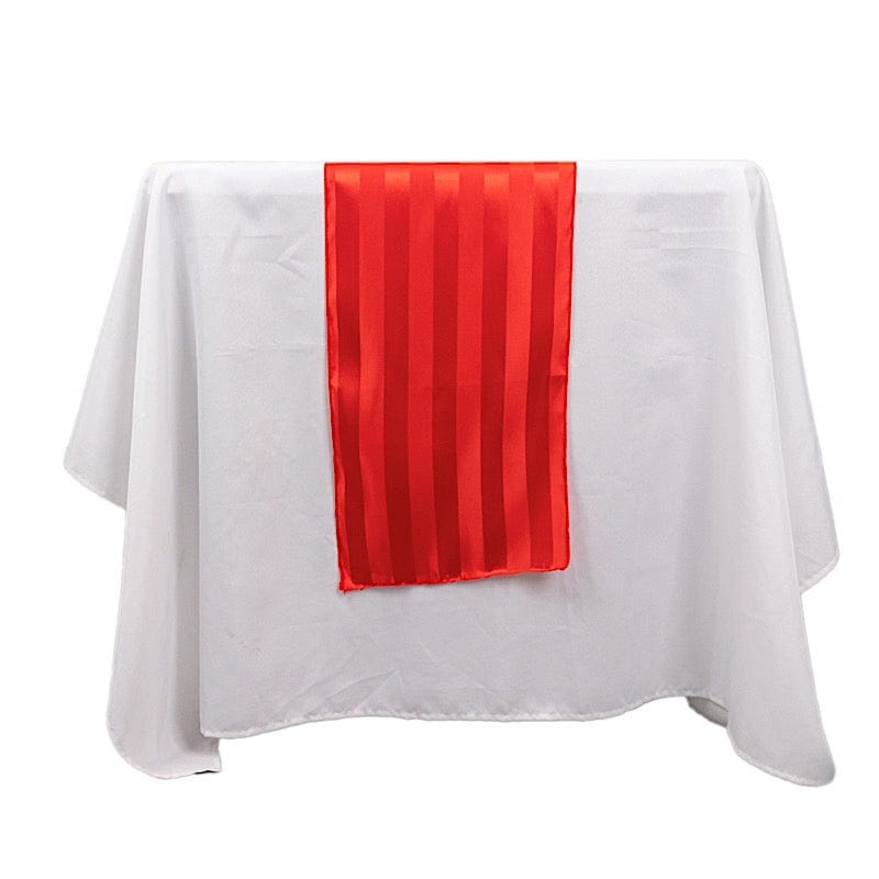12" x 108" Satin Stripe Table Runner