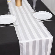 12" x 108" Satin Stripe Table Runner