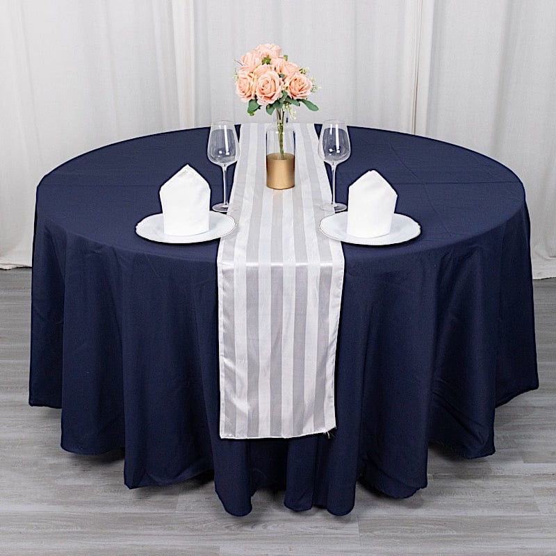 12" x 108" Satin Stripe Table Runner