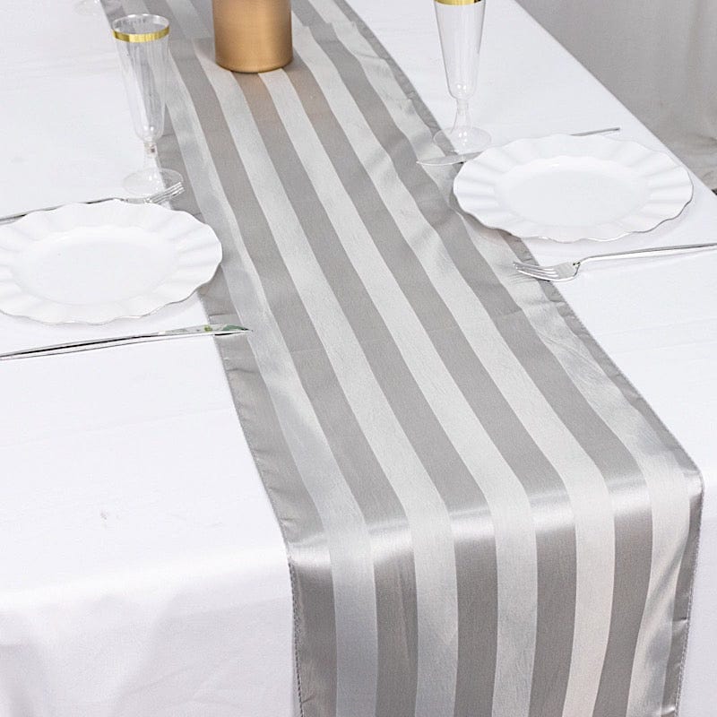 12" x 108" Satin Stripe Table Runner