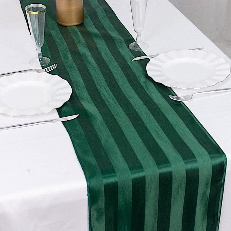 12" x 108" Satin Stripe Table Runner