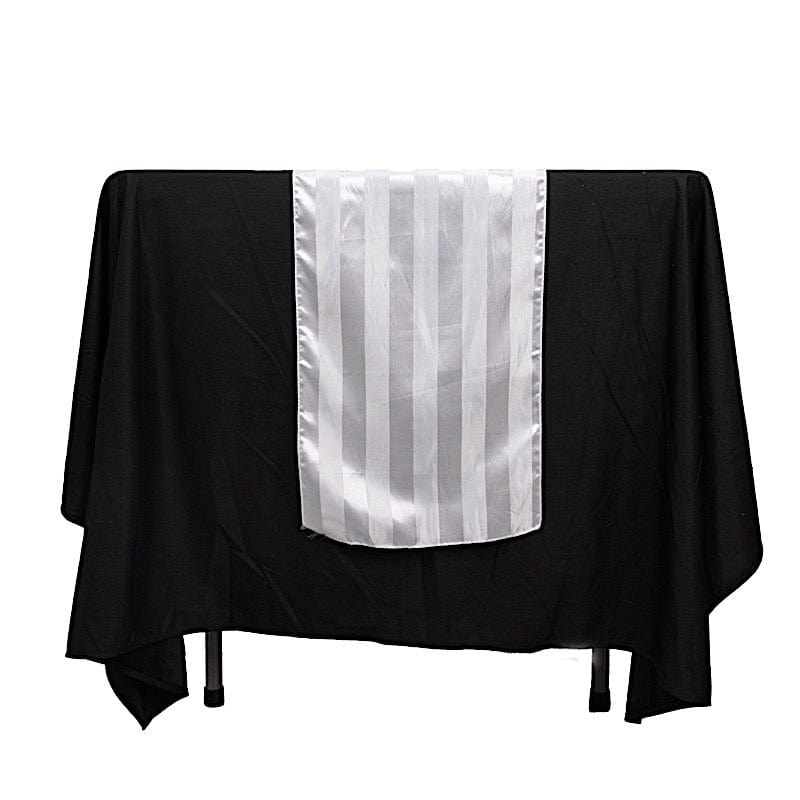 12" x 108" Satin Stripe Table Runner