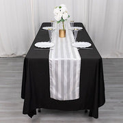 12" x 108" Satin Stripe Table Runner