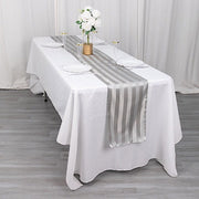 12" x 108" Satin Stripe Table Runner