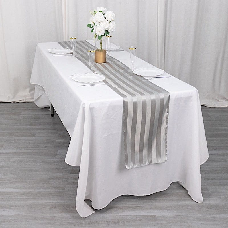12" x 108" Satin Stripe Table Runner