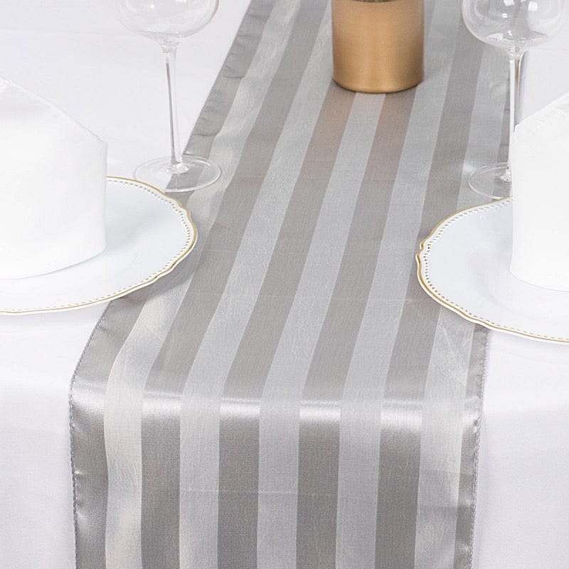 12" x 108" Satin Stripe Table Runner