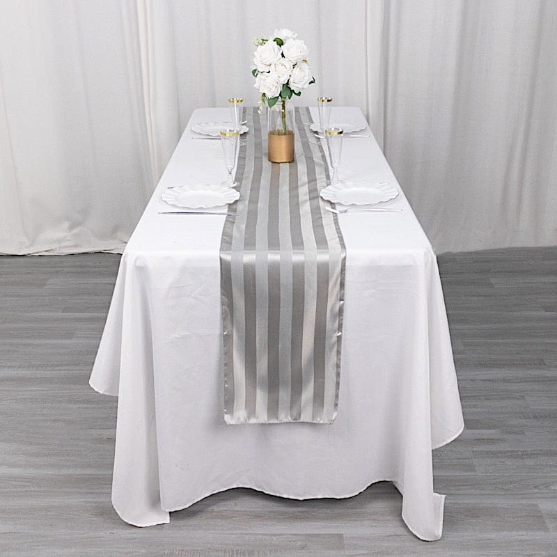 12" x 108" Satin Stripe Table Runner