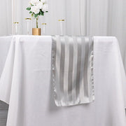 12" x 108" Satin Stripe Table Runner